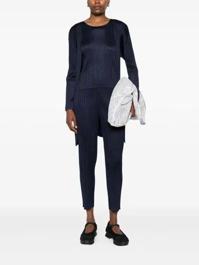 Issey Miyake Pleats Please  Women Pleated Midi Cardigan
