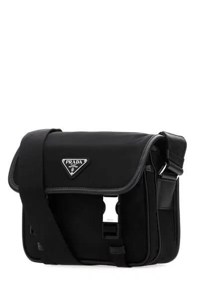 Prada Men Black Re-nylon Crossbody Bag