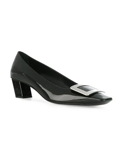 Roger Vivier Women Belle Vivier Leather Pumps In Black