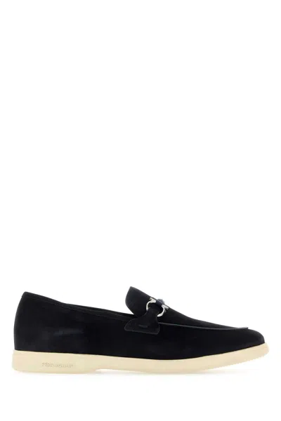 Ferragamo Leather Loafers With Gancini Ornament