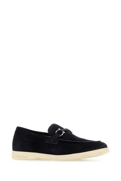 Ferragamo Leather Loafers With Gancini Ornament