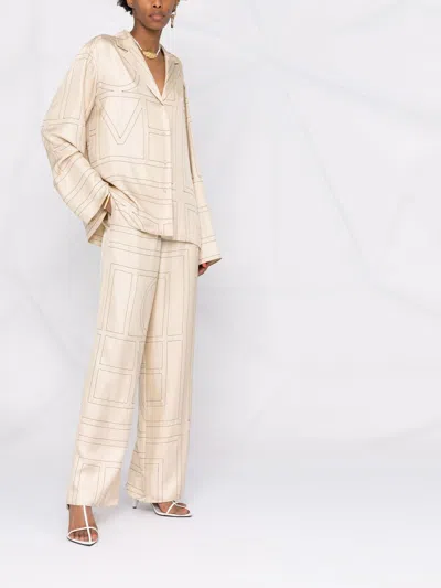 Totême Toteme Monogram Silk Shirt