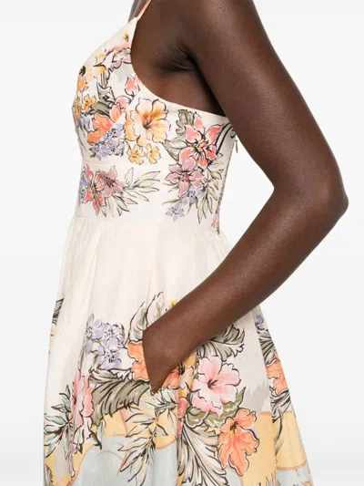 Zimmermann Tallow Linen Midi Dress