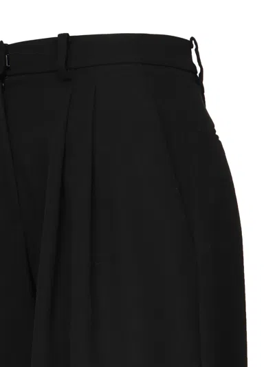 Magda Burtym Wide Leg Wool Black Trousers