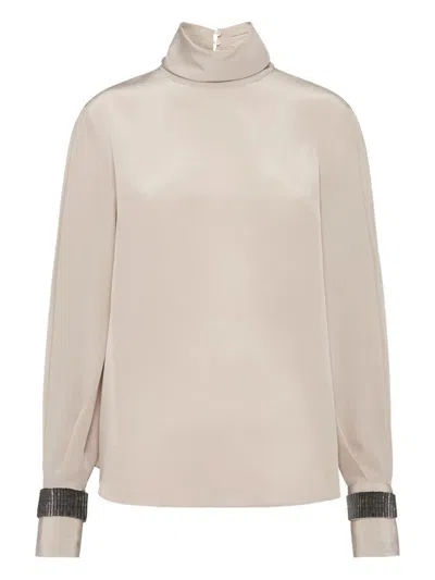 Brunello Cucinelli Turtle Neck Blouse