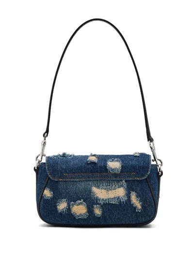 Marc Jacobs The J Marc Bag In Distressed Denim