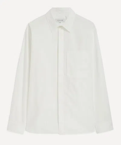 Le17septembre Mens White Raglan Long-sleeve Shirt