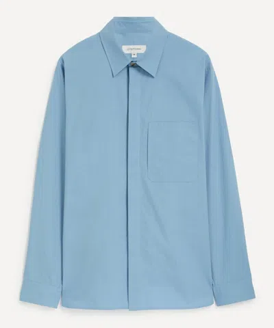 Le17septembre Mens Blue Raglan Long-sleeve Shirt