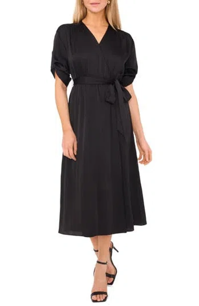 Halogen ® Roll Cuff Faux Wrap Dress