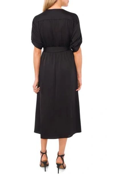 Halogen ® Roll Cuff Faux Wrap Dress