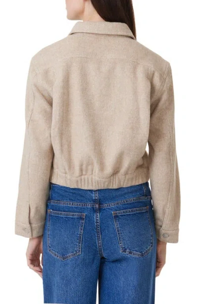 Habitual Brushed Twill Jacket In Oatmeal