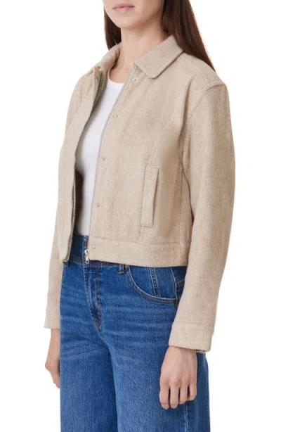 Habitual Brushed Twill Jacket In Oatmeal