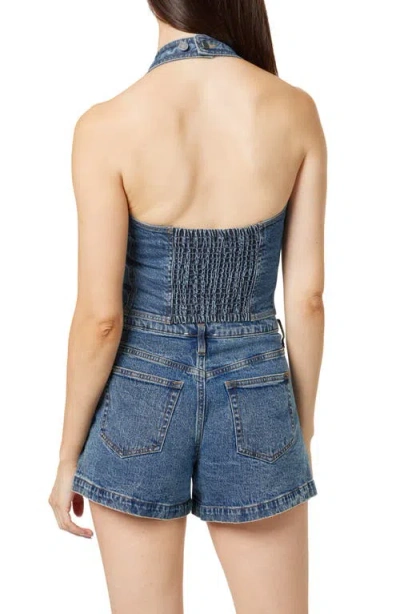 Habitual Halter Denim Vest