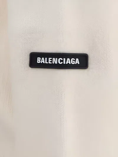 Balenciaga Cropped Sweater With Logo Patch In Wool Blend