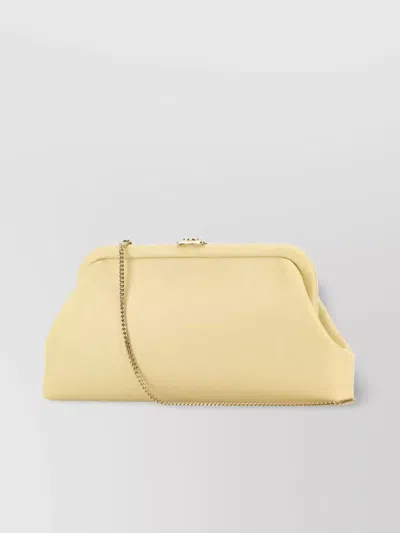 Jimmy Choo Leather Skylar Clutch With Chain Strap