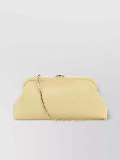 Jimmy Choo Leather Skylar Clutch With Chain Strap