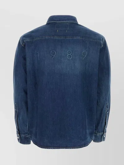 1989 Studio Shirt With Chest Pockets And Embroidered Detail In Blue