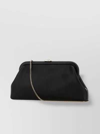 Jimmy Choo Skylar Leather Clutch Chain Strap