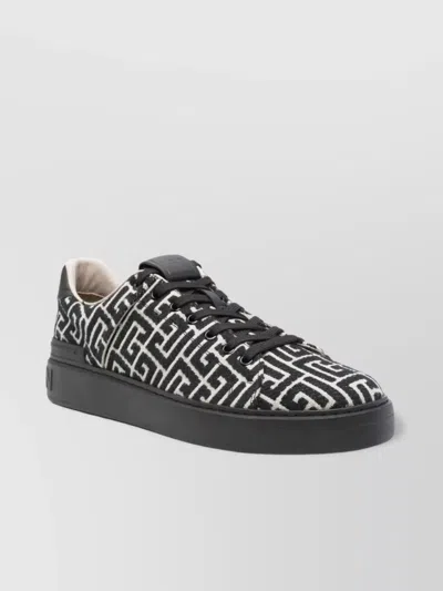 Balmain Black Low Top Sneakers