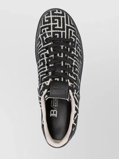 Balmain Black Low Top Sneakers