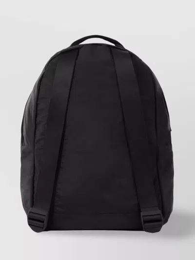 Stone Island Adjustable Strap Logo Backpack With Multiple Pockets