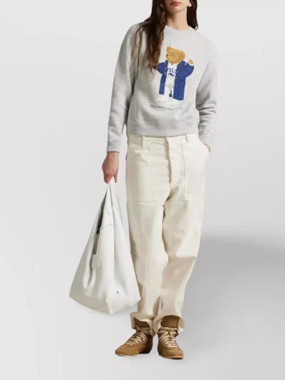 Polo Ralph Lauren Graphic Print Bear Crewneck Sweatshirt