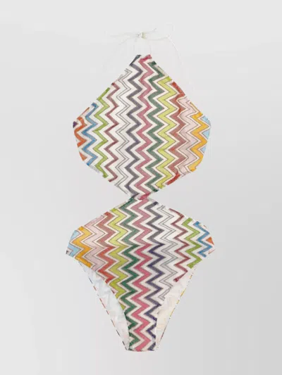 Missoni Zigzag Pattern One-piece Swimsuit