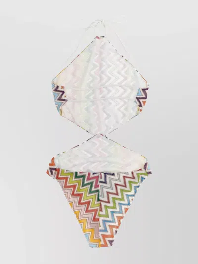 Missoni Zigzag Pattern One-piece Swimsuit