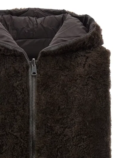 Brunello Cucinelli Reversible Hooded Faux Fur Vest