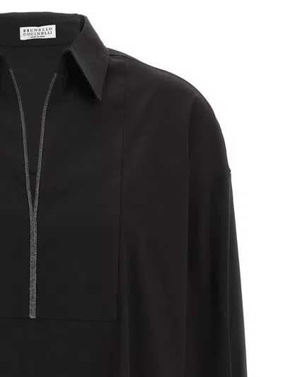 Brunello Cucinelli Collared V-neck Shirt Front Placket Detail