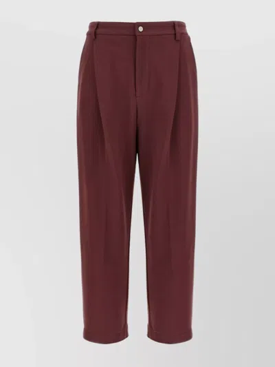 Brunello Cucinelli Cropped Trousers With Elastic Waistband And Pockets
