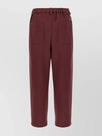 Brunello Cucinelli Cropped Trousers With Elastic Waistband And Pockets