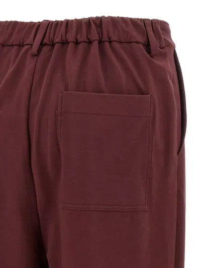 Brunello Cucinelli Cropped Trousers With Elastic Waistband And Pockets