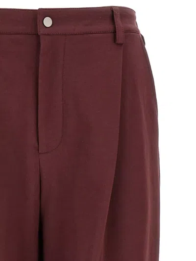Brunello Cucinelli Cropped Trousers With Elastic Waistband And Pockets