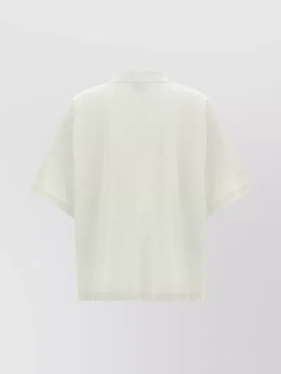 Balenciaga Cropped Logo T-shirt Short Sleeves In Neutral