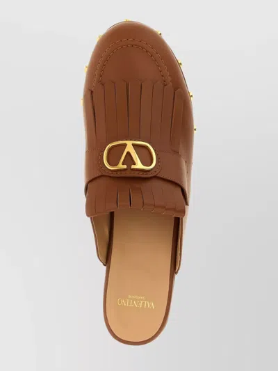 Valentino 'vlogo Signature' Clogs With Wooden Platform Heel