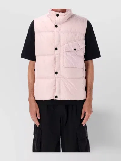 Stone Island Quilted High Collar Sleeveless Vest