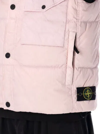 Stone Island Quilted High Collar Sleeveless Vest