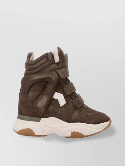 Isabel Marant High-top Suede Sneakers Contrast Sole