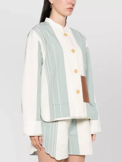 Forte Forte Linen Blend Striped Jacket