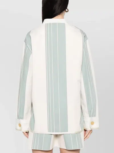 Forte Forte Linen Blend Striped Jacket