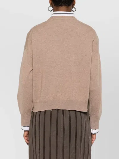 Brunello Cucinelli Crewneck Cashmere Sweater Pocket Detail