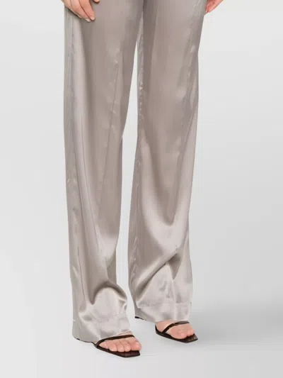 Tom Ford Silk Pants Pajama Elastic Waistband In Neutral