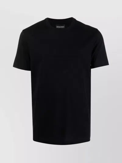 Emporio Armani Logo-embroidered Cotton Blend T-shirt