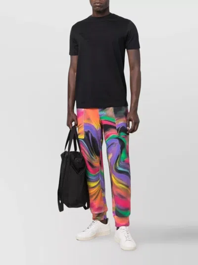 Emporio Armani Logo-embroidered Cotton Blend T-shirt