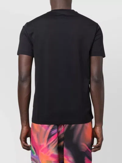 Emporio Armani Logo-embroidered Cotton Blend T-shirt