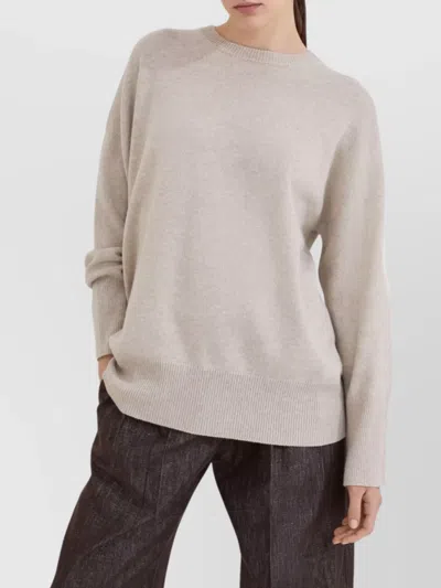 Brunello Cucinelli Soft Cashmere Crewneck Sweater With Relaxed Fit