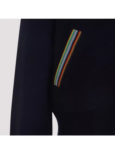 Paul Smith Zip-up Jacket With Colorful Striped Accents