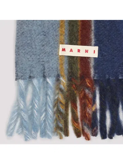 Marni Multicolor Mohair Blend Scarf In Multi