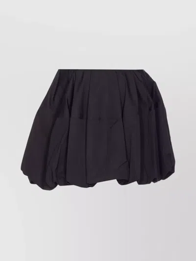 Alaïa Balloon Fit Skirt With Gathered Accents In Black